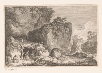 Alugue dois em um landschap vermelho Segunda Série de Regiões e Fragmentos de Edifícios Antigos (título da série)