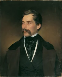 Retrato de um cavalheiro grisalho com bigode