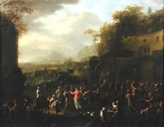 A Dança de Casamento (óleo sobre painel)