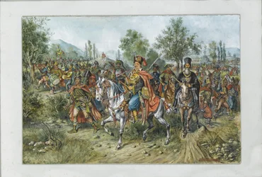 Franz Freiherr von der Trenck e seu regimento, 1903