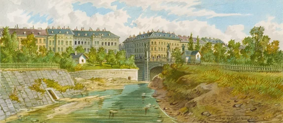 A ponte Elisabeth sobre o rio Viena
