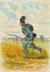 Soldado com uma baioneta