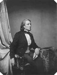Franz Liszt, compositor e pianista húngaro, c1860