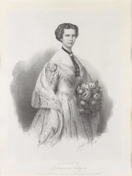 Retrato da imperatriz Elisabeth da Áustria, 1853.