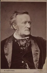 Retrato do compositor Richard Wagner 1813-1883, antes de 1877.