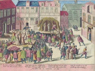 Execução em Bruges pela queima de três frades por sodomia, 28 de junho de 1578