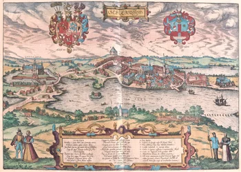 Castelo de Gottorf em Schleswig (Norte da Alemanha) (gravura