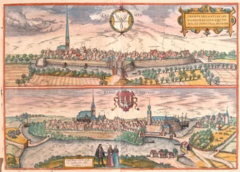 Krempe e Rendsburg, Alemanha (gravura