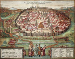 Mapa de Jerusalém (gravura