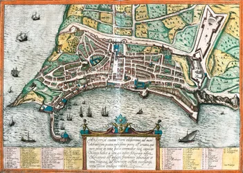 Plano de Ancona (Ancona), Itália (gravura