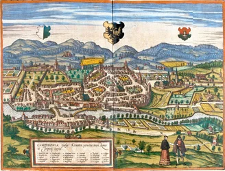 Plano de Kempten (Campidonia), Alemanha (gravura