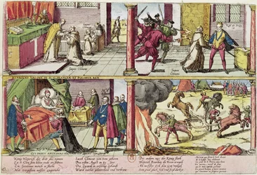 O assassinato de Henrique III (1551-89) e a execução do seu assassino, Jacques Clément (1564-89), 1589-92