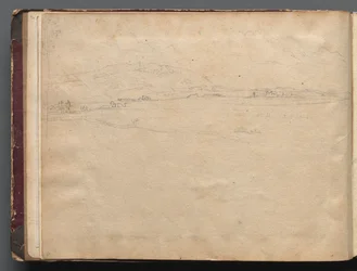 Álbum com Vistas de Roma e Arredores, Estudos Paisagísticos, página 03b: Paisagem Panorâmica Romana