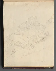 Álbum com Vistas de Roma e Arredores, Estudos Paisagísticos, página 14a: "Cervera"