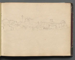 Álbum com Vistas de Roma e Arredores, Estudos Paisagísticos, página 16a: Vista Romana