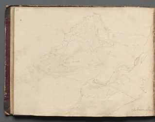 Álbum com vistas de Roma e arredores, Estudos de paisagem, página 20b: "Cervera"