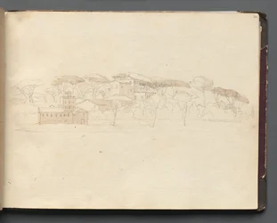 Álbum com Vistas de Roma e Arredores, Estudos Paisagísticos, página 30a: Vista Panorâmica Romana