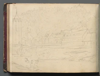 Álbum com Vistas de Roma e Arredores, Estudos da Paisagem, página 48b: Paisagem Romana.