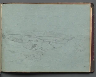 Álbum com Vistas de Roma e Arredores, Estudos da Paisagem, página 52a: Paisagem Romana.