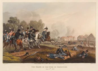 A Morte do Duque de Brunswick, 15 de junho [sic] 1815. (imprimir)