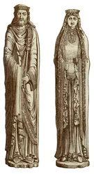 Clovis I e Clotilde sua esposa, século XII, 1870