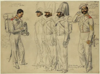 Jacob Kotscheroffskoy, Tschumarinoff Semianoffs, Lumpoff Ismailoff, Sokoloff Feldwebel Gewdokimoff
