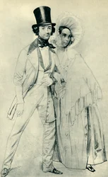 Paul e Amalie Taglioni, 1839, 1943.