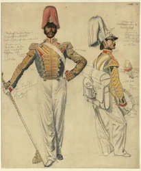 Tambor-mor Vasily Kossarev, tambor do regimento Kuzma Krassilnikov