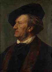 Retrato do compositor Richard Wagner 1813-1883