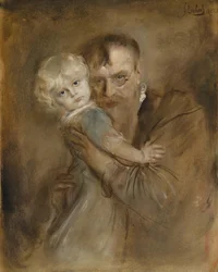 Autorretrato com a filha Marion