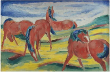 Cavalos pastando III, 1910