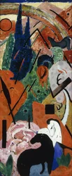 Paisagem com animais e arco-íris; Paisagem com animais e arco-íris, 1911