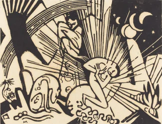 Reconciliação (Versoehnung), 1912 (xilogravura em preto sobre papel japão)