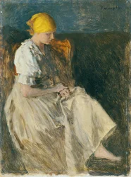 Menina sentada