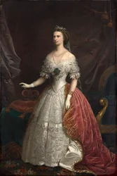Retrato de Elisabeth da Baviera, 1869.
