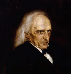 Theodor Mommsen (1817 - 1903), historien allemand - Retrato de Theodor Mommsen (1817-1903) Detalhe par Lenbach, Franz, von (1836-1904)