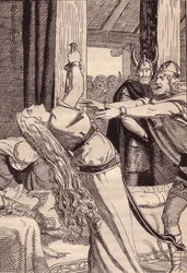 Ilustração para The Edda: Germanic Gods and Heroes por Hans von Wolzogen