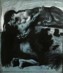 Beijo de uma esfinge, entre 1890 e 1914.