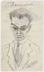 Retrato de Walter Hasenclever 1890-1940, início dos anos 1930