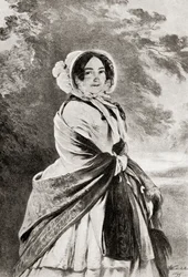 Victoria, Duquesa de Kent e Strathearn, do livro "V.R.I. Her Life and Empire" de The Marquis of Lorne (impressão)