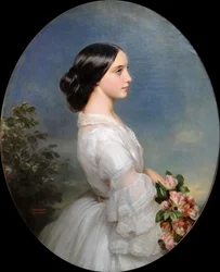 Carmen Aguado, duquesa de Montmorency, 1860.
