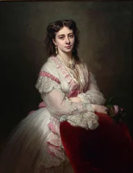 Retrato da condessa Maria Branicka 1843-1918, nascida princesa Sapieha, 1865