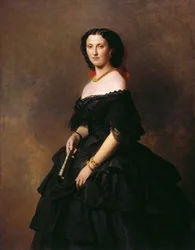 Retrato da duquesa Elizaveta Alexandrovna Baryatinskaya, princesa Chernysheva 1826-1902 do née.