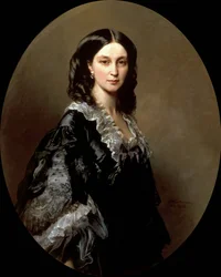 Retrato da duquesa Elizaveta Alexandrovna Baryatinskaya, née Princesa Chernysheva 1826-1902, 1858