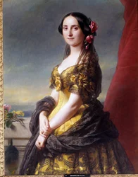 Retrato de Madame Manuel, Condessa de Gramedo Pintura de Franz Xaver Winterhalter (1806-1873)
