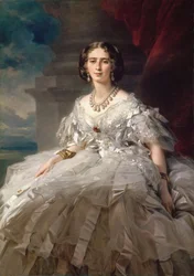 Princesse Tatiana Youssoupov (Ioussoupov, Youssoupoff ) - Retrato da Princesa Tatiana Yusupova (1828-1879), de Winterhalter, Franz Xavier (1805-1873). Óleo sobre tela, c. 1858. Dimensão : 148x104 cm. Eremitério do Estado, São Petersburgo