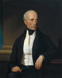 Retrato do arquiduque João da Áustria (1782-1859), de Russ, Franz, o Velho (1817-1892). Óleo sobre tela