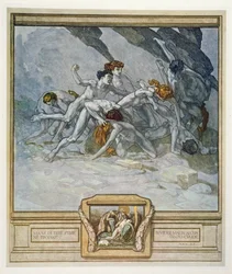 Ilustração da «Divina Comédia» de Dante, Inferno, canto XXX: 22, 1921