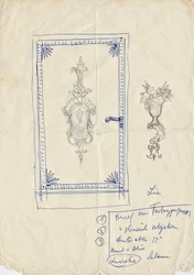 Esboço de design para uma porta