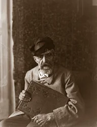 Retrato do pintor italiano Domenico Morelli (1826-1901)